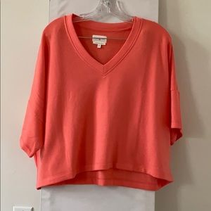 Lou & Grey V-Neck Crop Top